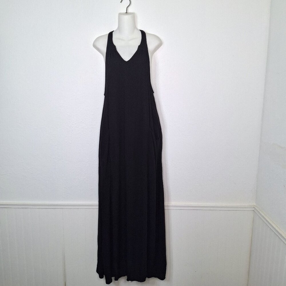 O'Neill Maxi Dress Pockets Sz M Minimalist Neutral Beach Old Money Travel